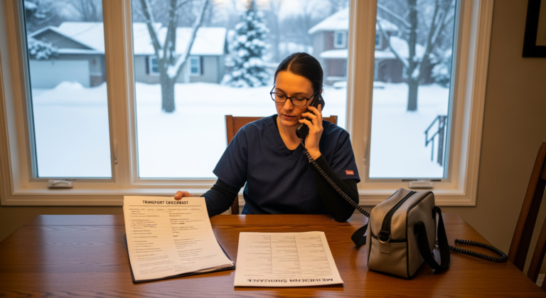 Featured image for Winter Storm Disruptions in February: 9 Questions to Ask Before Booking Long-Distance Non-Emergency Medical Patient Transportation